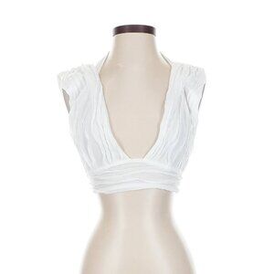 White Fox top beachy boho gauzy XS NEW without tags